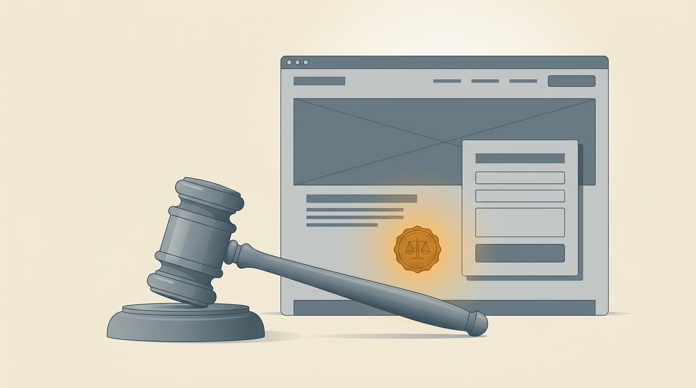 Capa do post: Landing page para advogados: estrutura compatível com o Provimento 205 da OAB