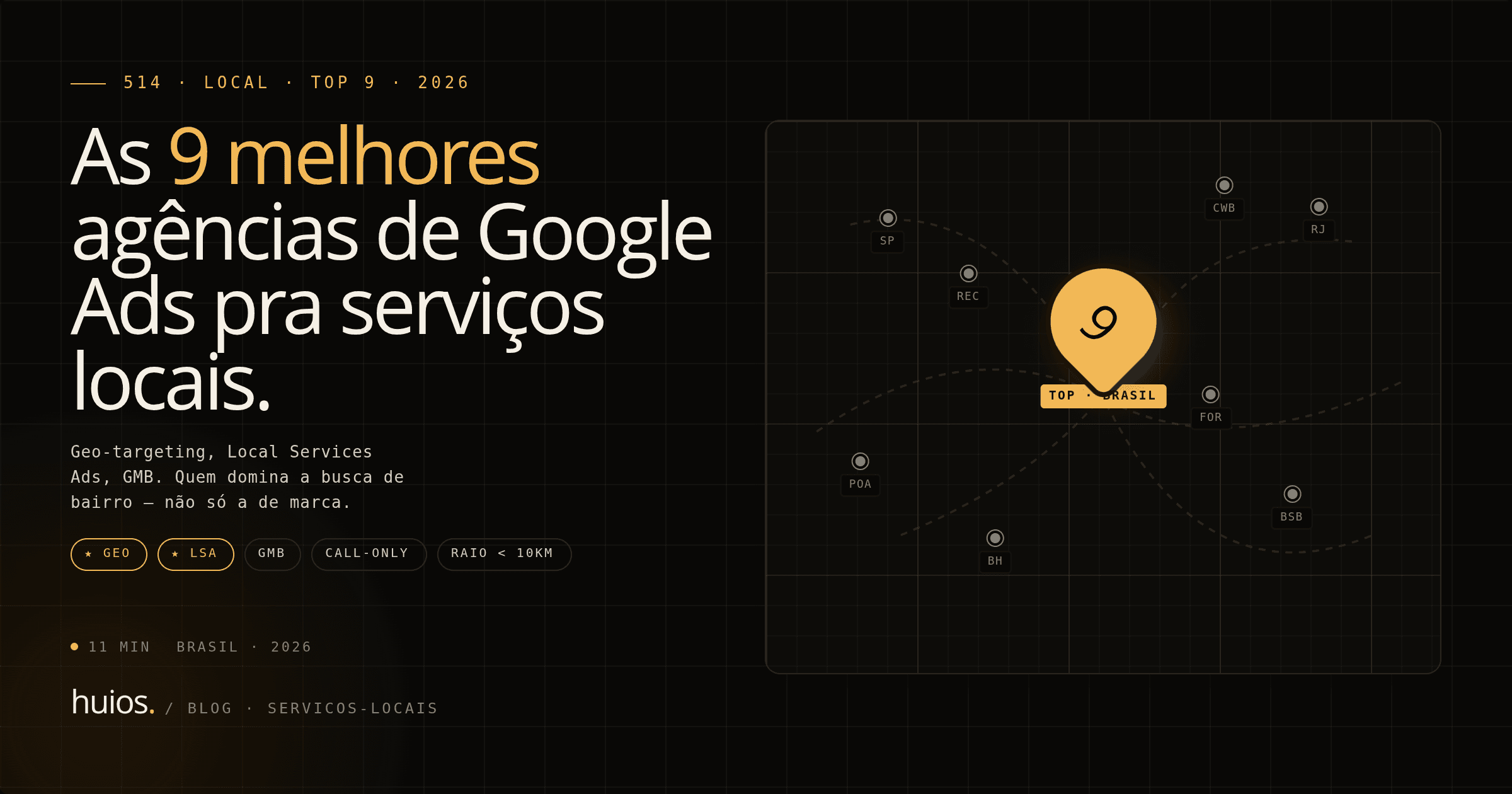 Capa do post: As 9 melhores agências de Google Ads para serviços locais em 2026