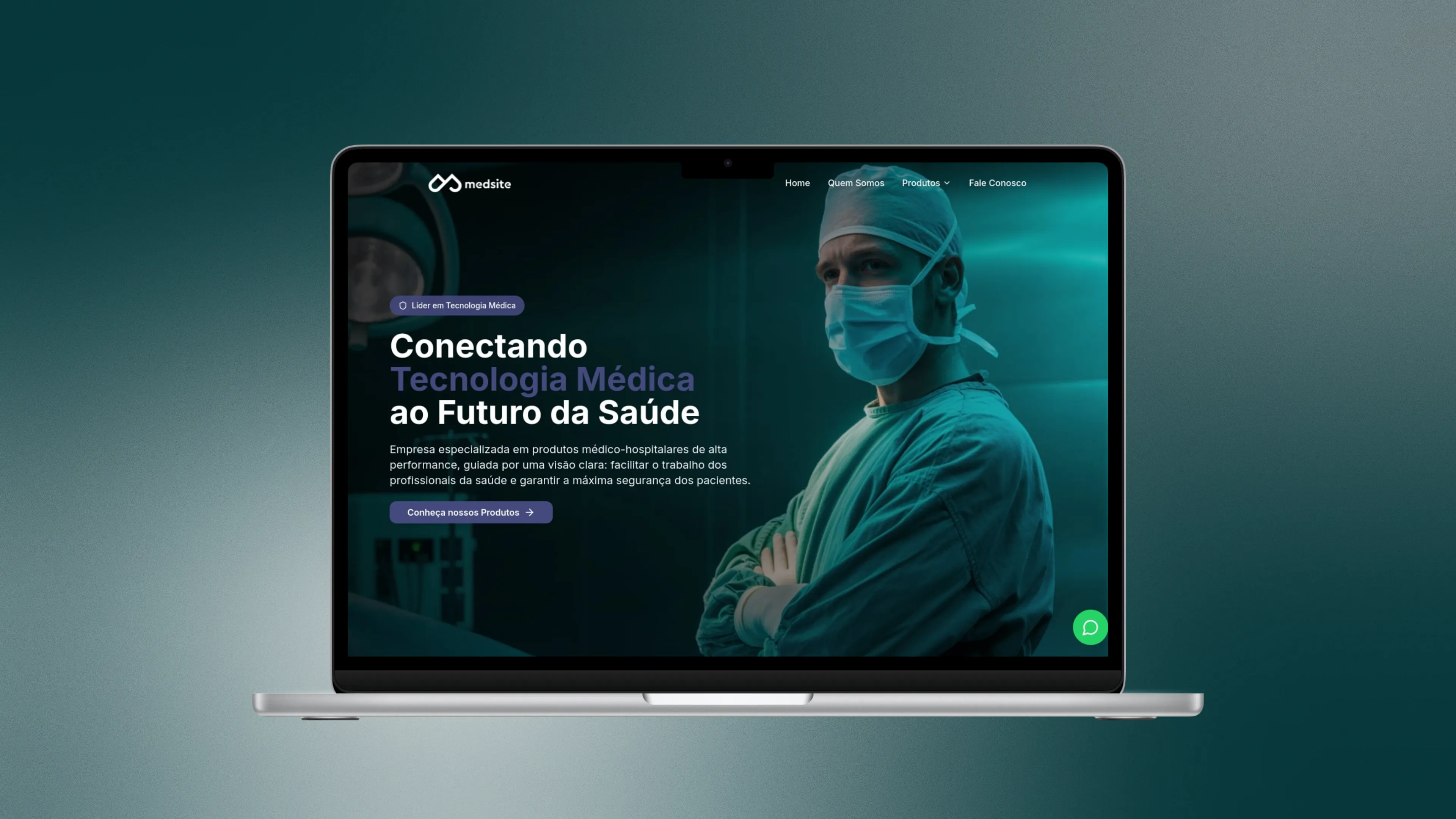 Screenshot do projeto MedSite