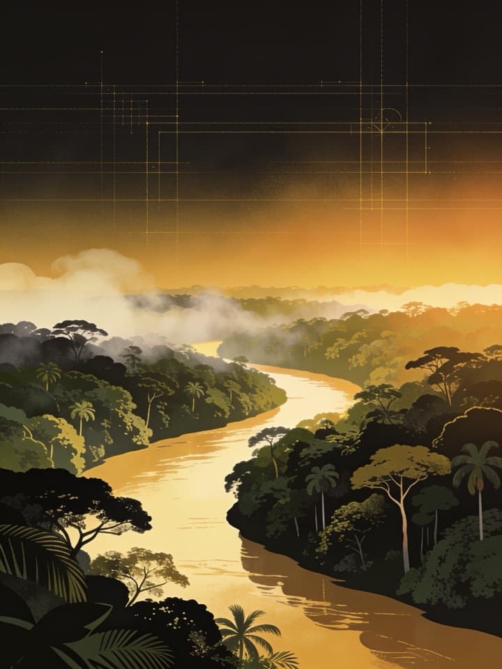 Gestor de tráfego pago em Capixaba/AC — rio Acre serpenteando a floresta amazônica, Acre