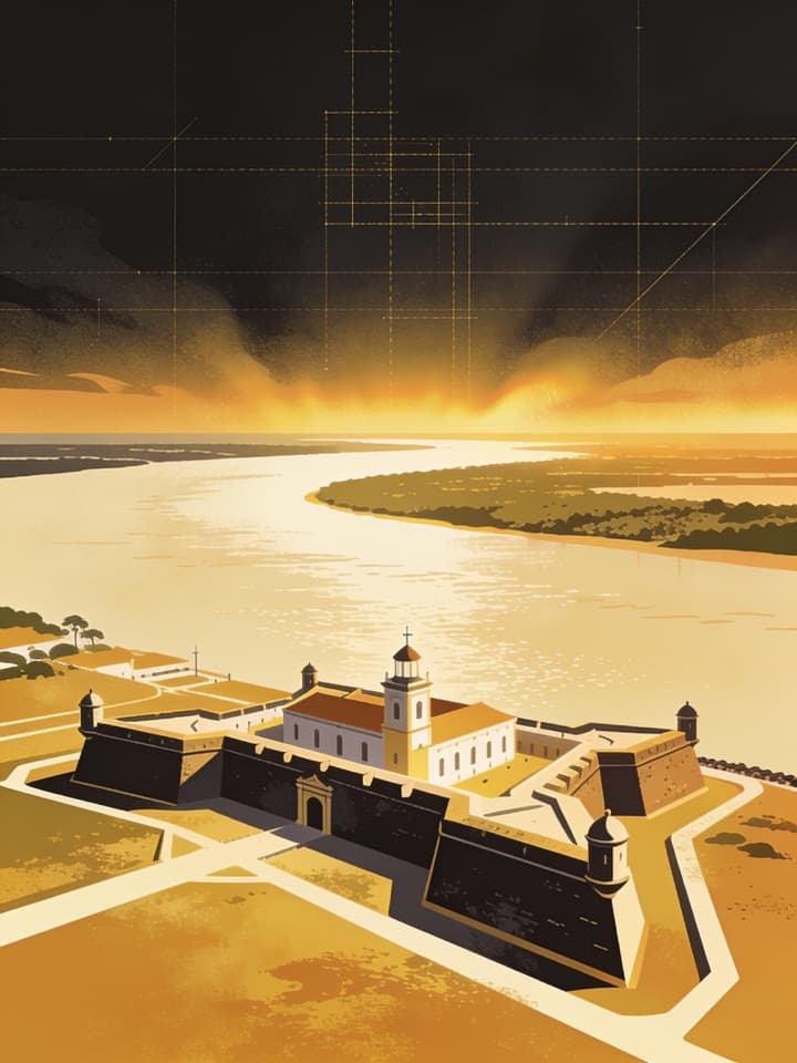 Gestor de tráfego pago em Calçoene/AP — Fortaleza de São José e o rio Amazonas, Macapá, Amapá