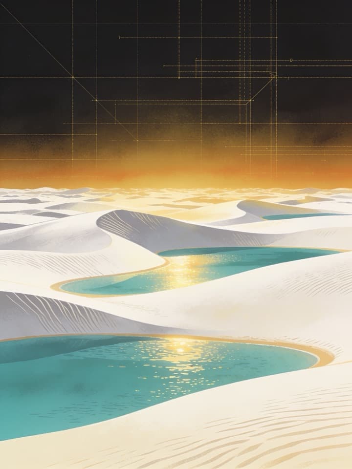 Gestor de tráfego pago em Loreto/MA — dunas e lagoas dos Lençóis Maranhenses, Maranhão